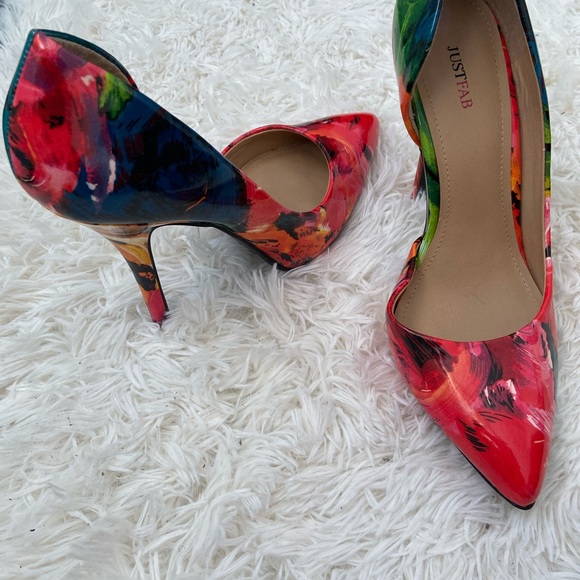 Never worn JustFab stilettos size 8.5 - Picture 4 of 5